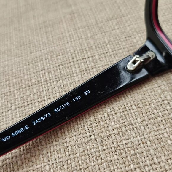 Vogue Women Glasses Frame Black/Red Tone VO5088 55[]16 130 Eyeglasses - Picture 11 of 12